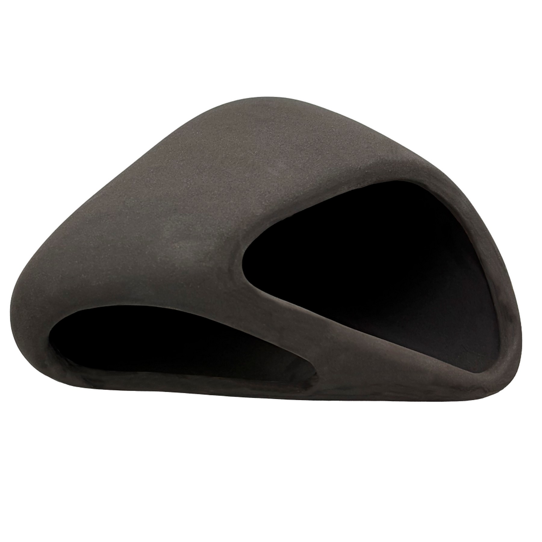 Декорація Hobby Wave Cave 2 dark 17x16x8,5 см - керамічне укриття для риб і креветок в акваріумі (41656)